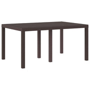 Tavolo da Giardino Marrone 150 x 100 x 73 cm polyrattan 871685