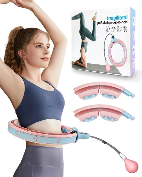 Fitness Hoop per Perdita di Peso con Regolazione di Velocità 2024, 410g, 112 cm, 360 Gradi