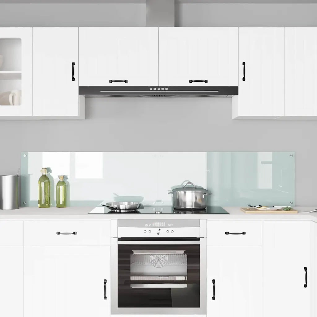 Rivestimento da Cucina 2 pcs Bianco 100 x 40 cm vetro temperato 3415527