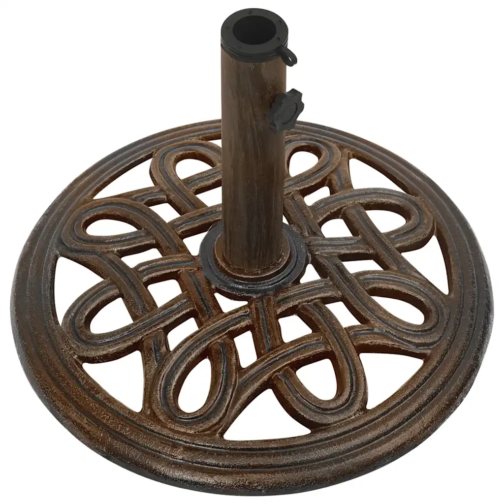 Base per Ombrellone Bronzo 40x40x32 cm in Ghisa 317767