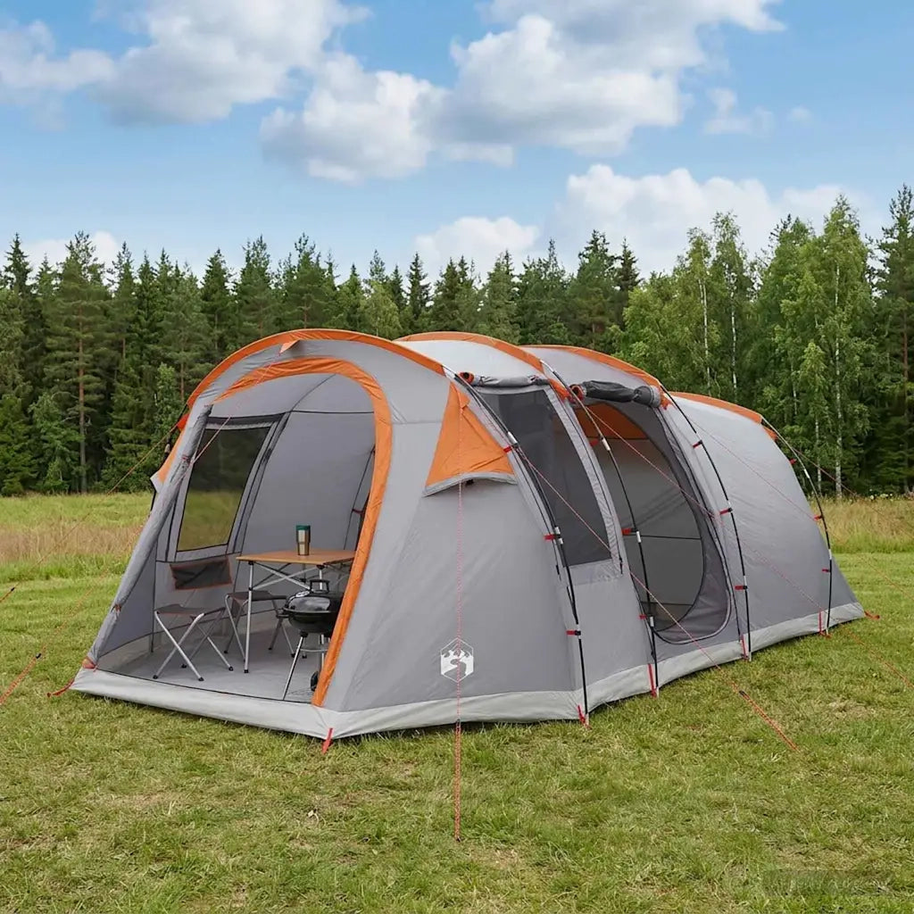 Tenda a tunnel Grigio e arancione 505 x 330 x 204 cm 42017480