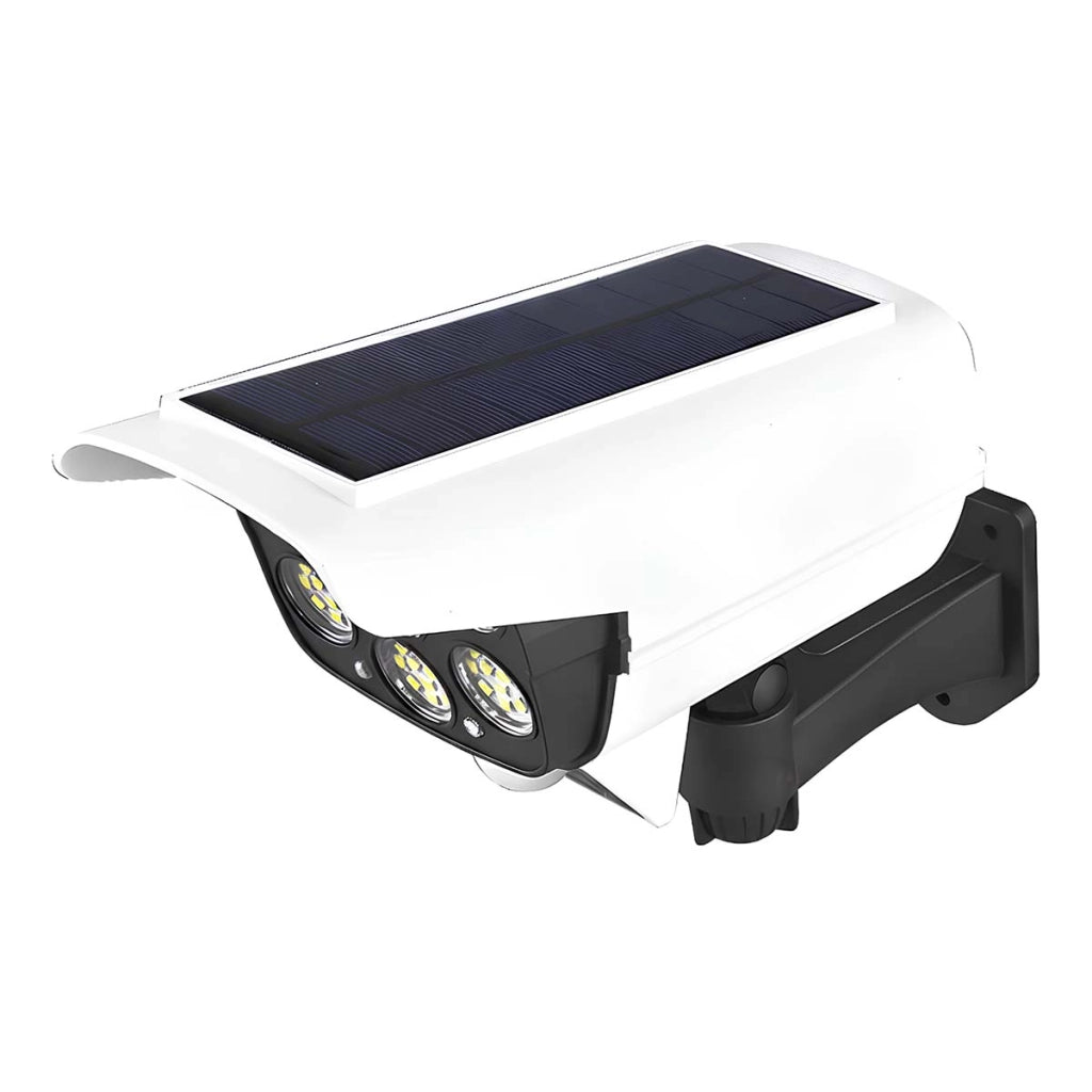 Illuminazione solare a 77 LED 360° per giardino e vialetto con sensore di movimento Bianco / Nero Avizar