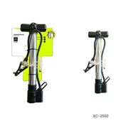 Trade Shop - Gonfiatore Pompa Manuale Da Pavimento Portatile Per Ruote Bici Biciclette Xc2592 -