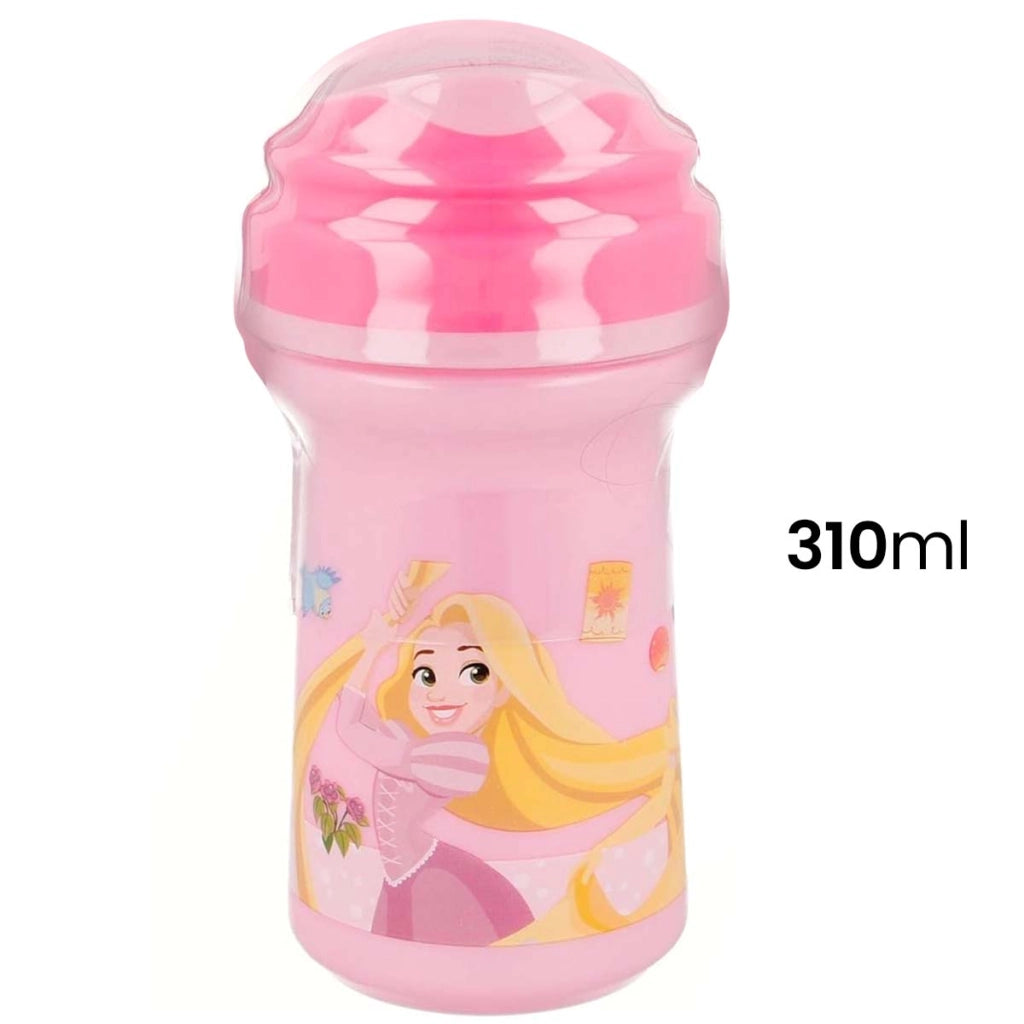 Borraccia 310ml per Bambini con Beccuccio in Plastica senza BPA Rosa chiaro Princess
