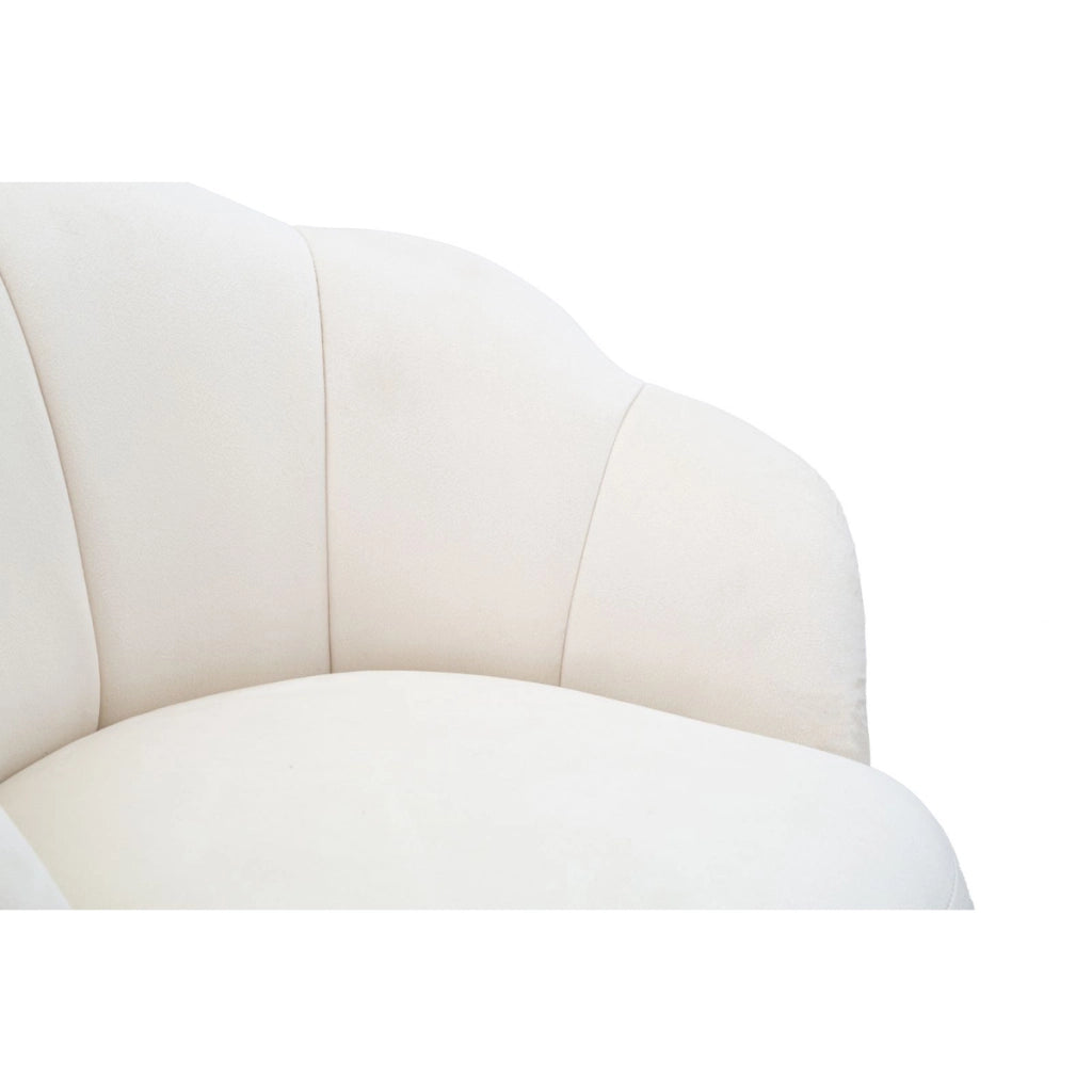Sgabello Alto VKH451, Beige, Metallo, 55x53x110 cm