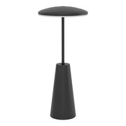 Lampada Da Tavolo Moderna Piccola Acciaio Nero Luce Led Integrato 2,8W