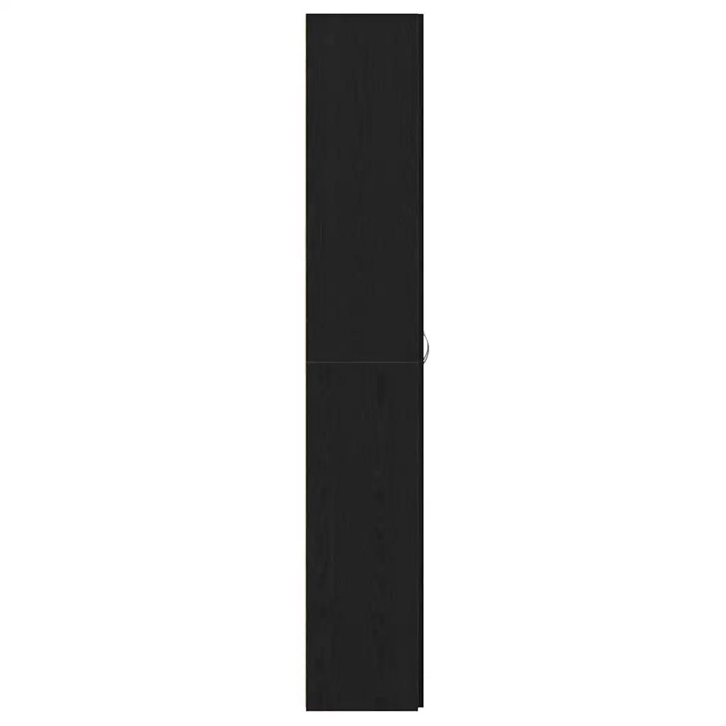 Mobile per Ufficio con lo scaffale Rovere Nero 60 x 32 x 190 cm CFW4524244