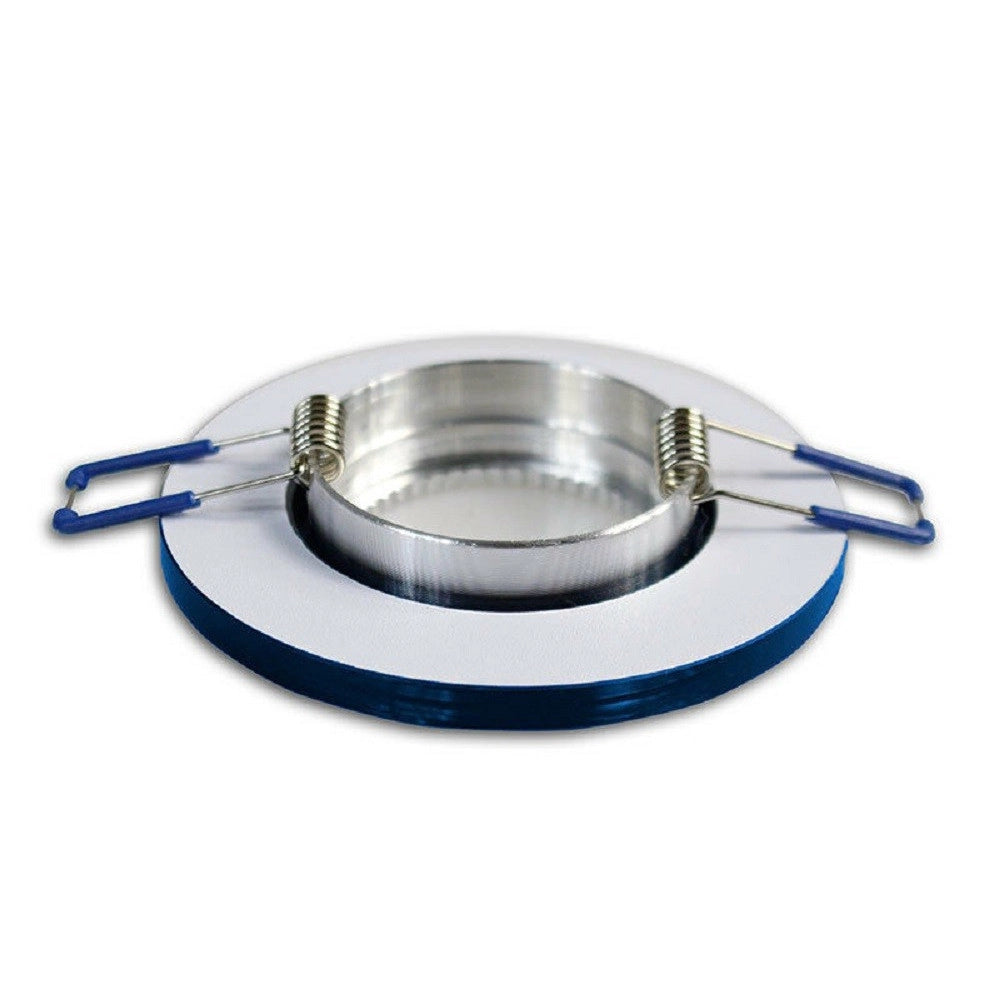 Trade Shop - Portafaretto Da Incasso Tondo Vetro Effetto Specchio Supporto Controsoffitto P19 -