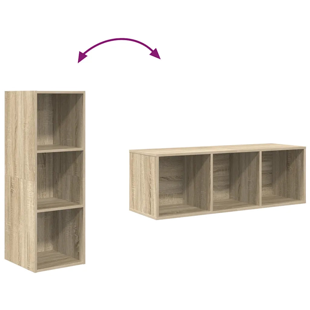 Mobile TV da Parete | Armadietto TV | Mobile Porta TV Rovere Sonoma 37x37x107cm Legno Multistrato