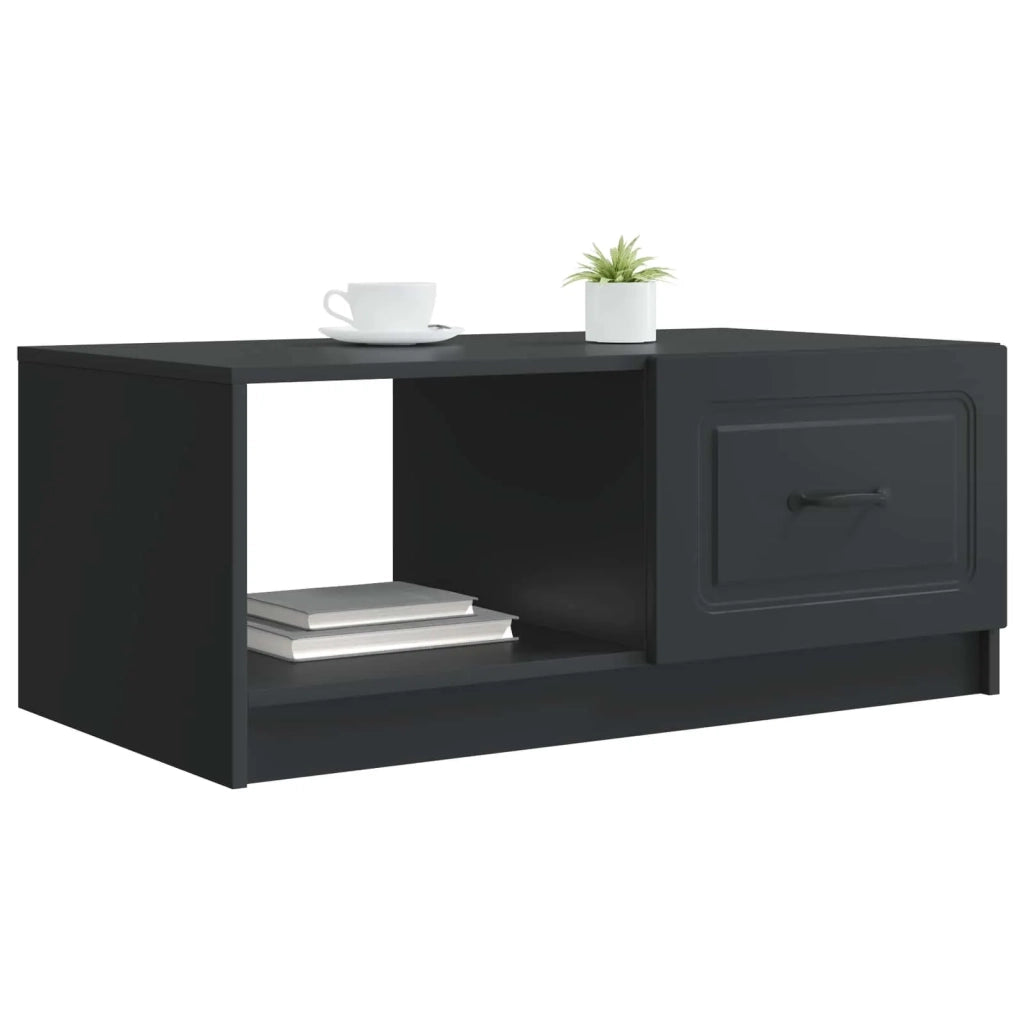 Tavolino da salotto Nero 90 x 50 x 37 cm Legno ingegnerizzato 895876