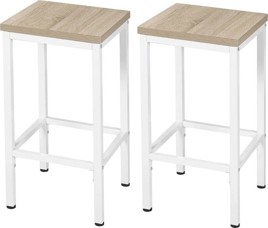 Set di Sedili per Ufficio - 2 Pezzi - Sedile per Ufficio Nordico - Sedile per Ufficio di Lusso - Sedili per Ufficio Industriale - Oak chiaro