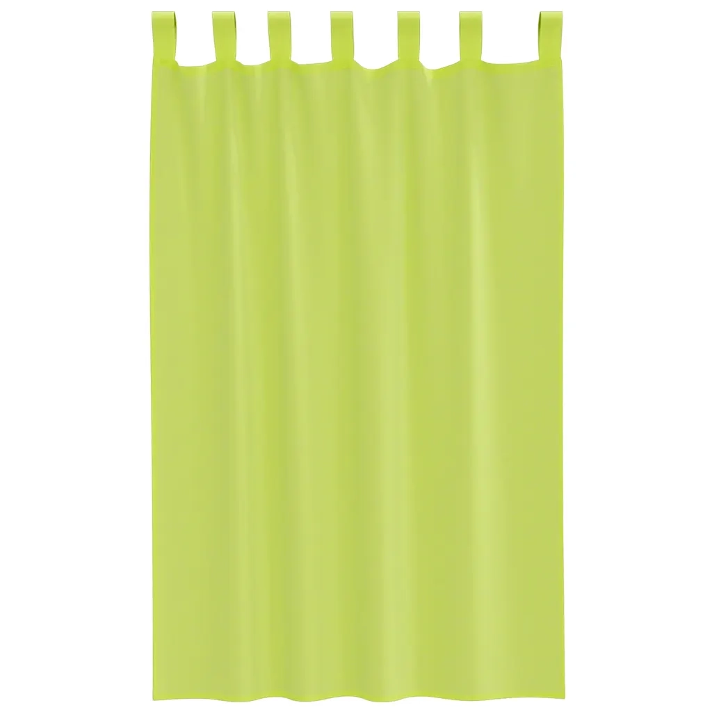 Tende in Voile con Linguetta 2 pz Verde Mela 4102252
