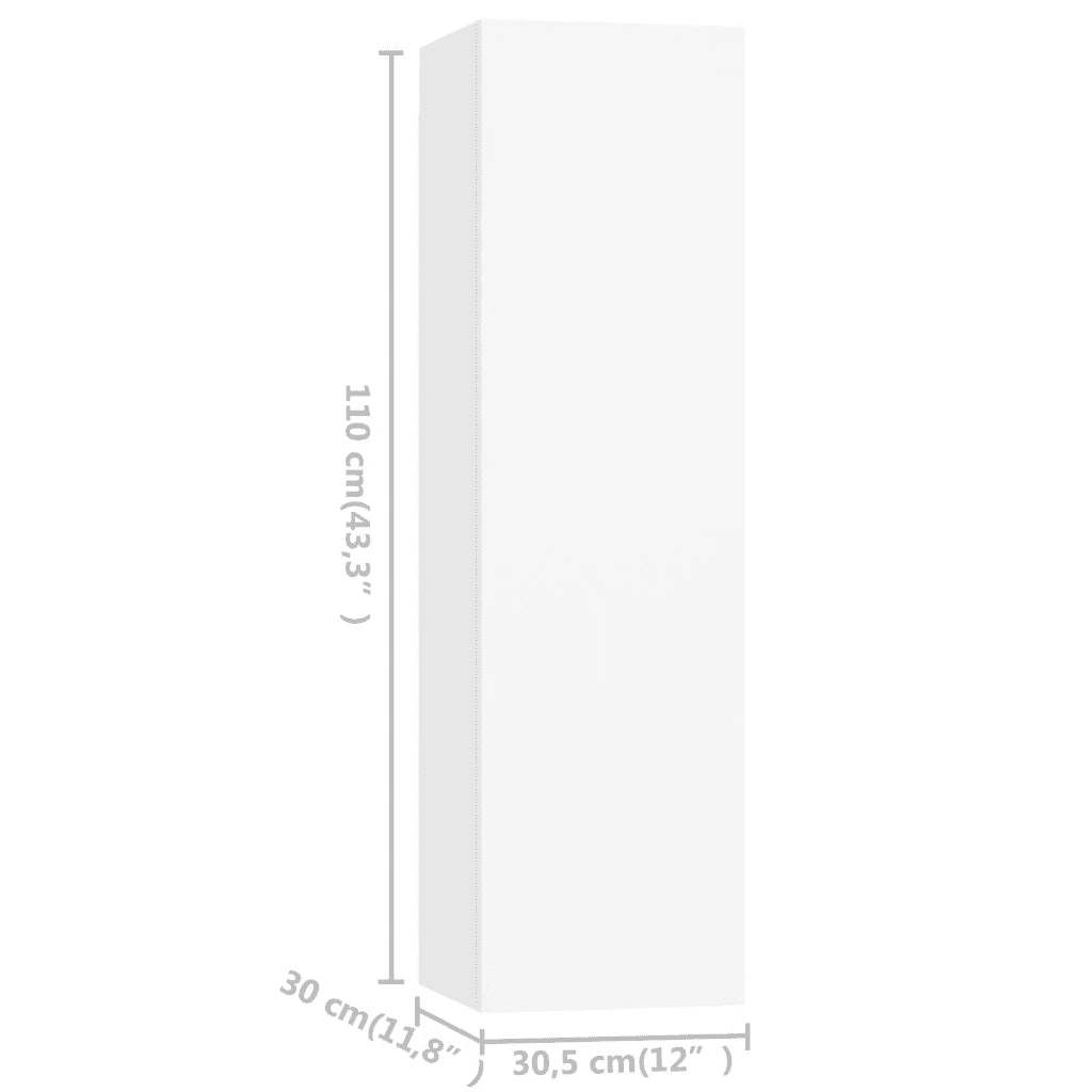 Set Mobile TV 7 pz Bianco in Truciolato cod mxl 33819