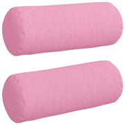 Cuscini a rullo 2 pz | Cuscini per sedie Rosa ? 15 x 40 cm Tessuto