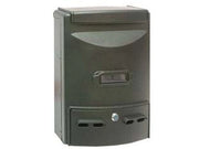 CASSETTA POSTALE IN ALLUMINIO PORTARIVISTE PER ESTERNI EUROPA VERDE  cm.28,5x10x38h. colore verde    QUALITY