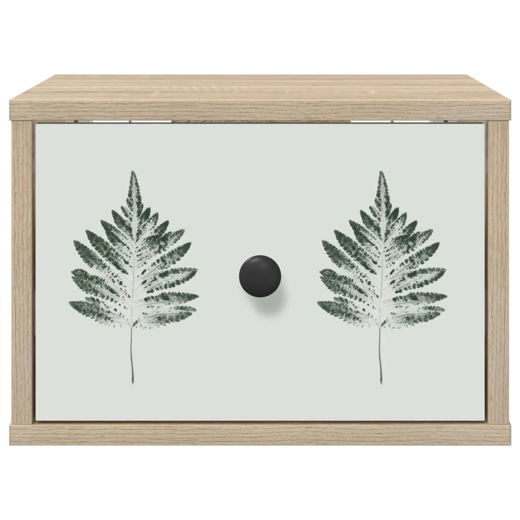 Mobiletto da comodino a parete HANAU Rovere Sonoma 8007493