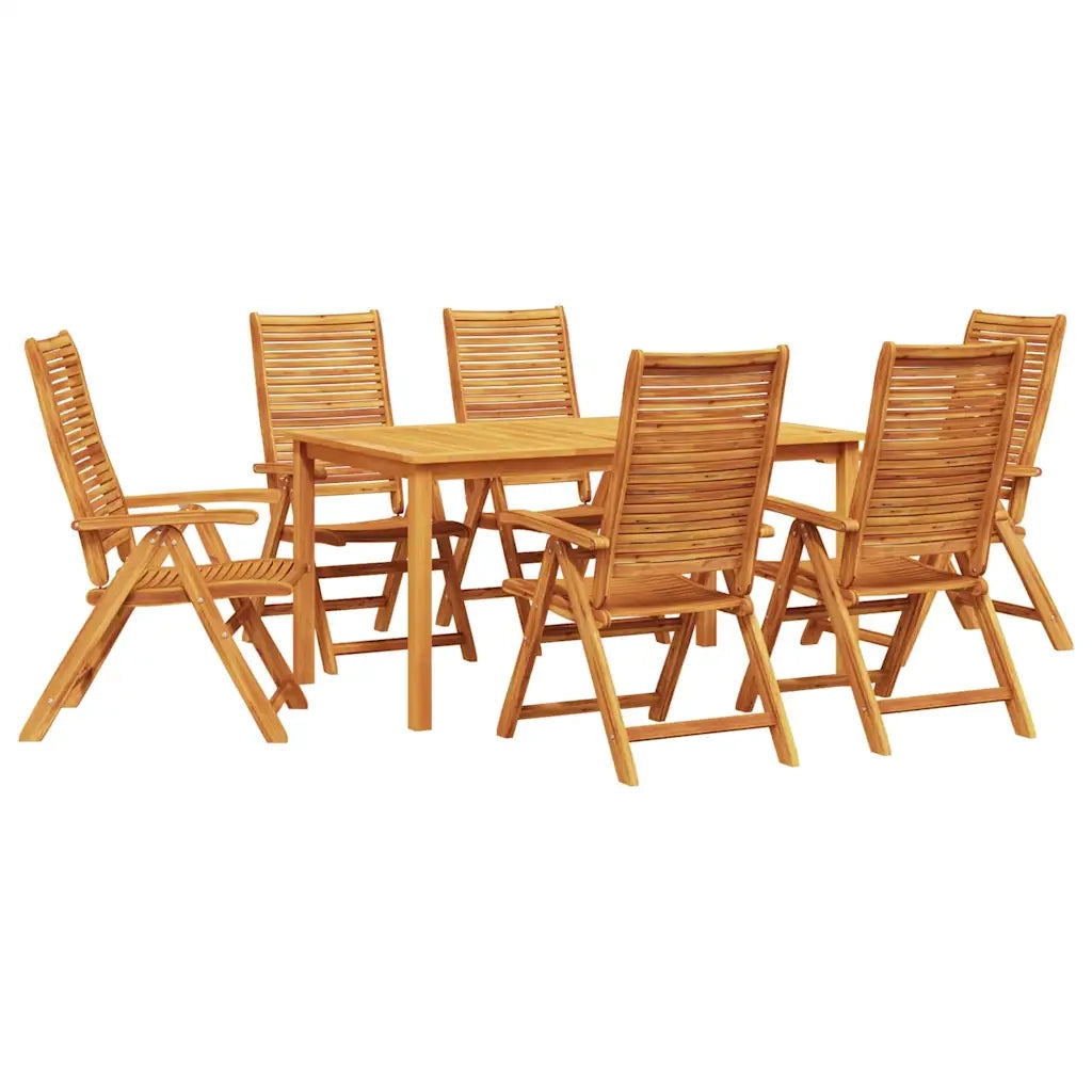 Set da Pranzo per Giardino 7 pcs Marrone
