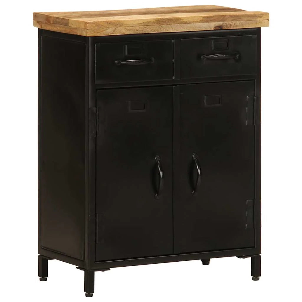 Credenza buffet cassettiera mobile contenitore organizer cucina soggiorno soggiorno 55 x 30 x 71 cm legno massello di mango marrone 02_0029586