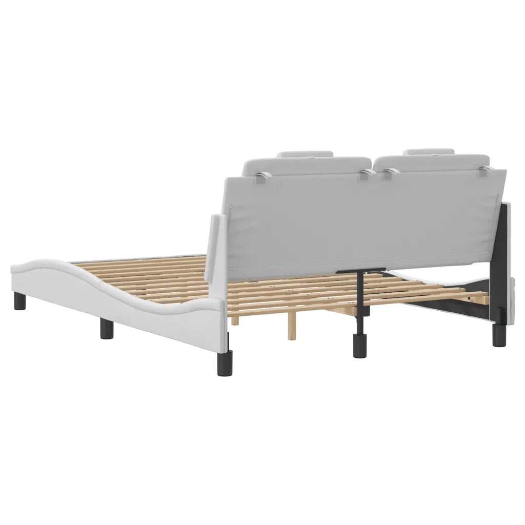 Giroletto Viana con LED senza Materasso Bianco 140x200 cm 3214023