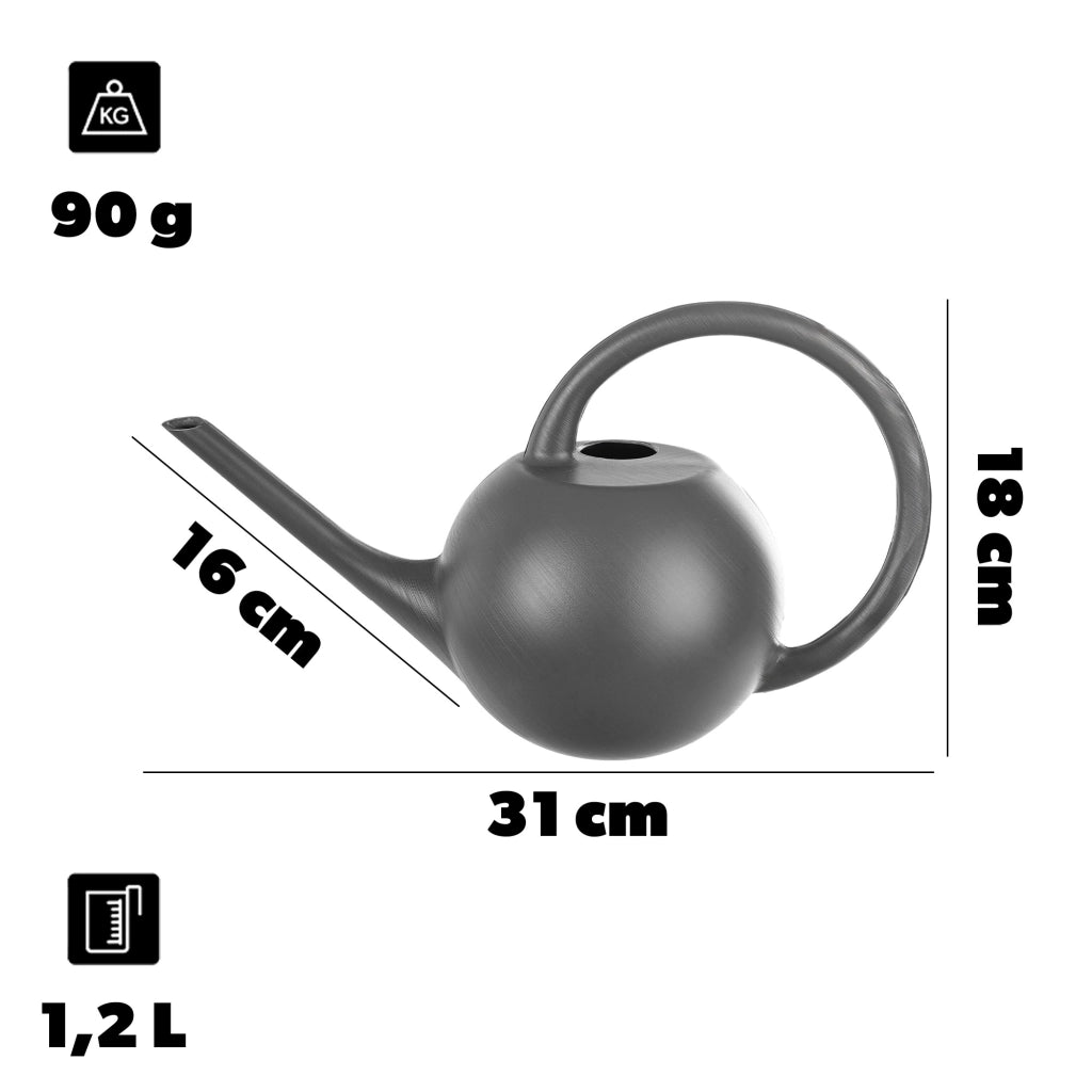 Annaffiatoio KADAX per giardino domestico, ideale per innaffiare fiori e piante, piccolo, in plastica, 1,2 litri.