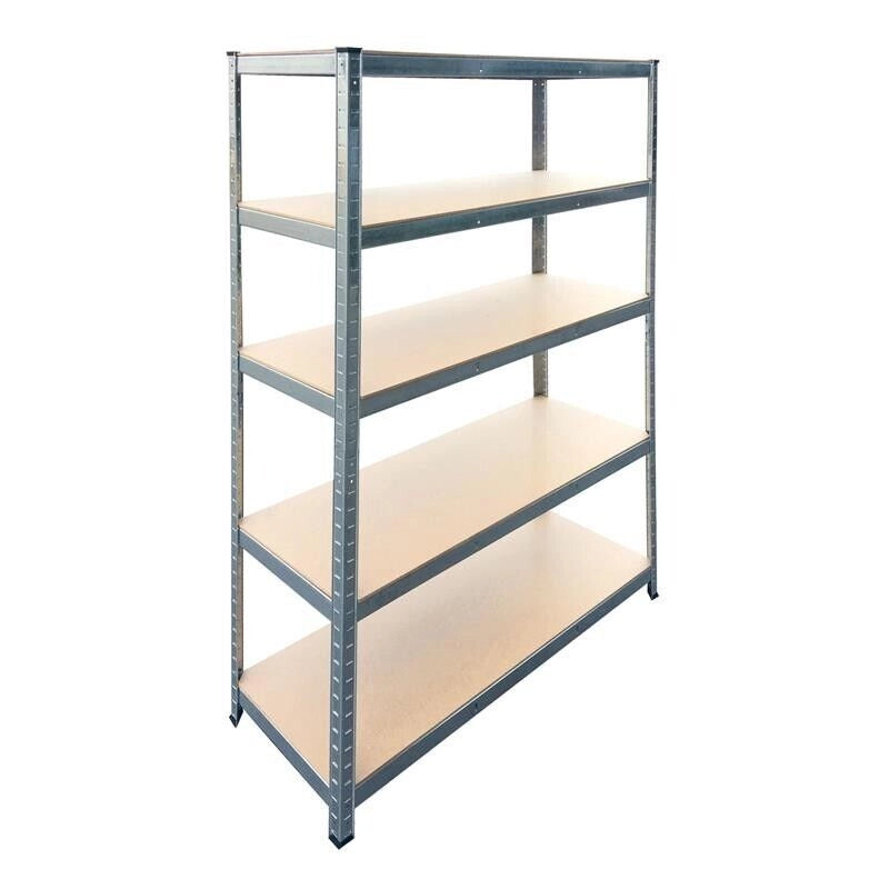 BRIXO SCAFFALE KIT 5 PIANI SILVER 120 X 45 X H 180 CM PORTATA MAX 300 KG