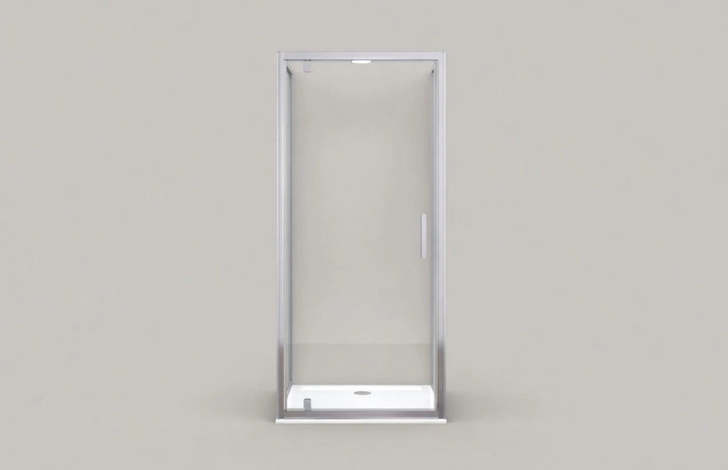 Box doccia nicchia 75 cm porta battente H190 cm FABIO - Cromato Lucido