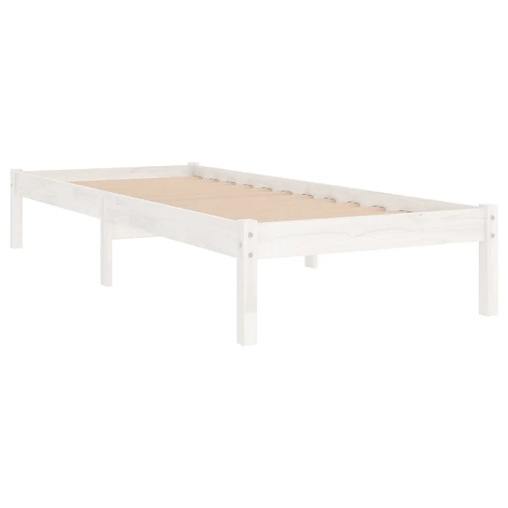Giroletto Bianco in Legno Massello 90x190 cm Single 809983