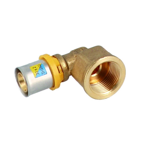 ANGOLO FEMMINA A PRESSARE PER MULTISTRATO- 1/2 x 16- GF- pezzi 1