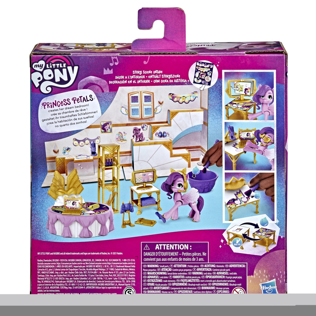 My Little Pony: Una Nuova Generazione, Royal Room Reveal di Princess Pipp Petals, Pony da 7,5 cm, Giocattolo rivelato da