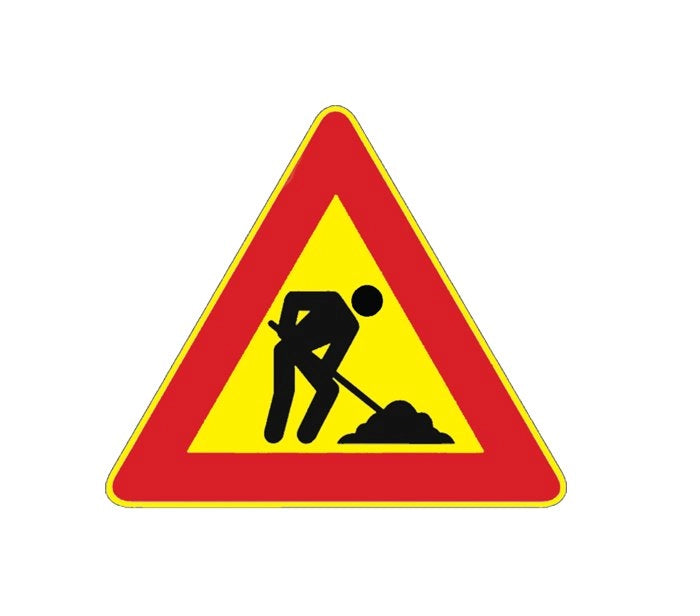 SEGNALE CANTIERE FIG. 383 'LAVORI IN CORSO' 90 cm