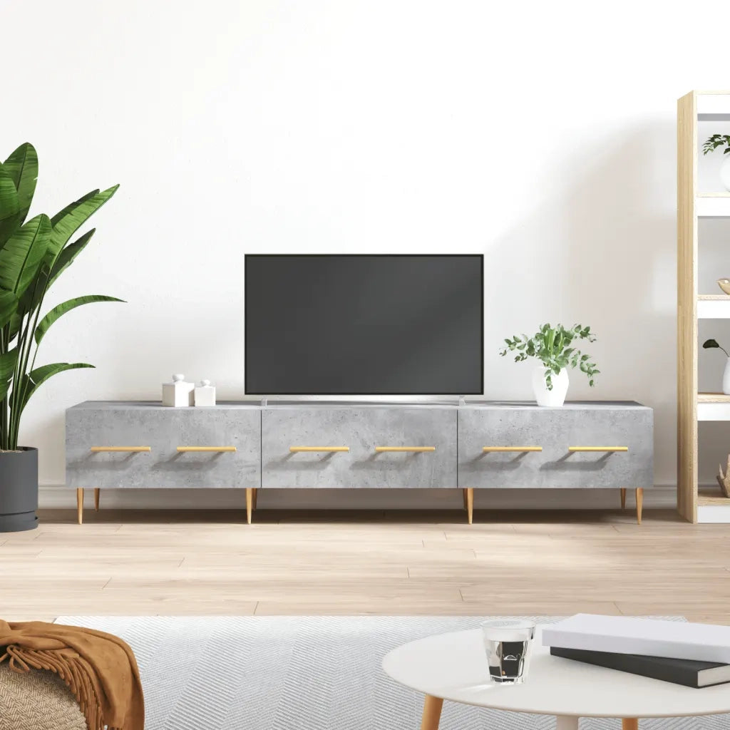 Mobile TV | Armadietto TV | Mobile Porta TV Grigio Cemento 150x36x30 cm Legno Multistrato