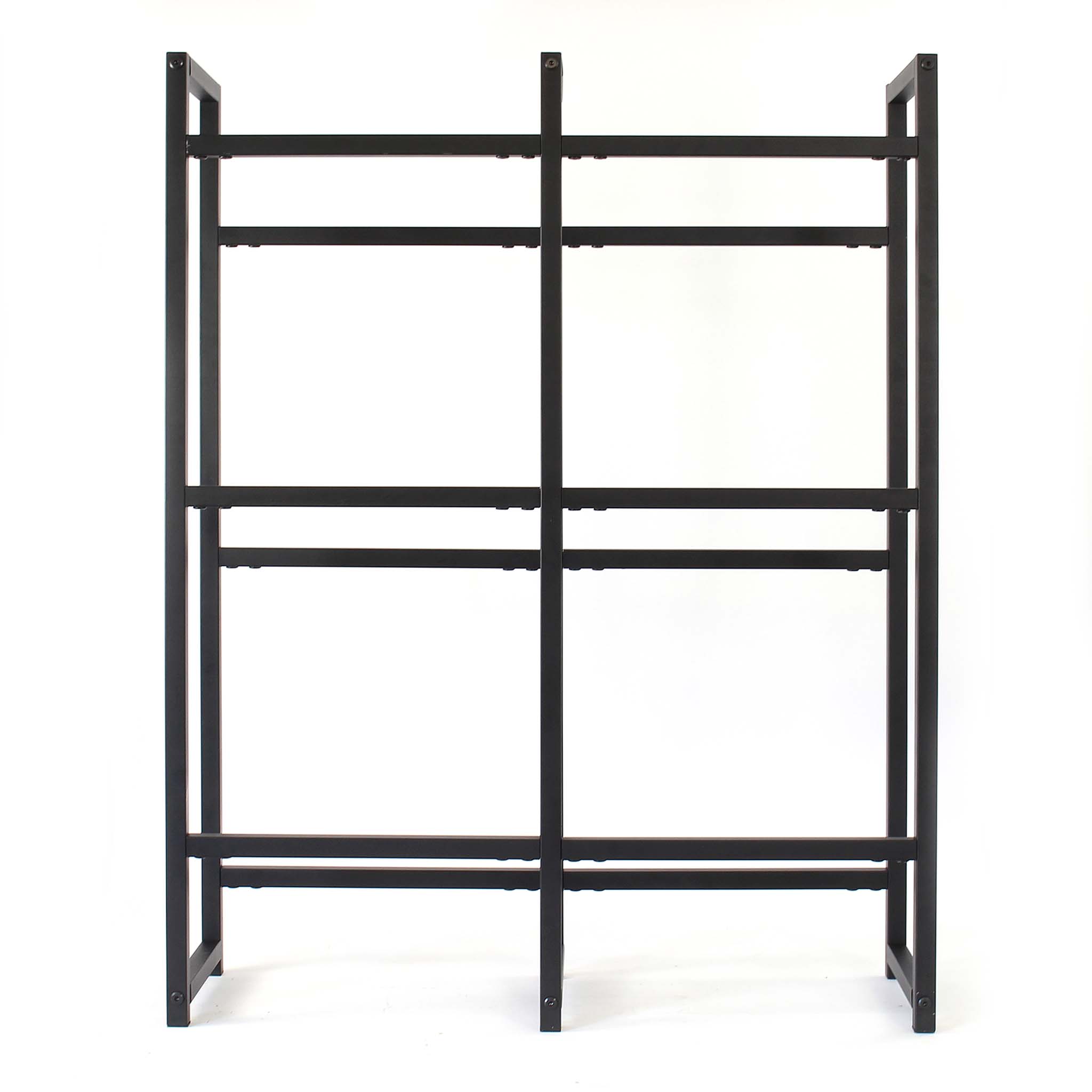 Toboli Scaffale in acciaio a ripiani per 6 casse di bevande, porta casse d'acqua 91x31x116cm, 20 kg/piano