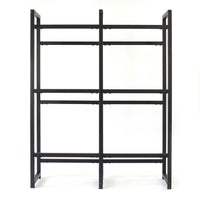 Toboli Scaffale in acciaio a ripiani per 6 casse di bevande, porta casse d'acqua 91x31x116cm, 20 kg/piano