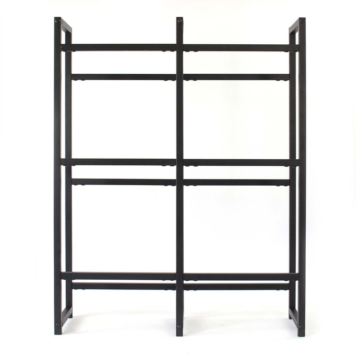 Toboli Scaffale in acciaio a ripiani per 6 casse di bevande, porta casse d'acqua 91x31x116cm, 20 kg/piano