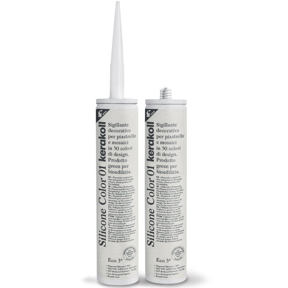 Silicone sigillante decorativo piastrelle mosaici giunture fughe colorato 310 ml *** colore- n 01, confezione 1