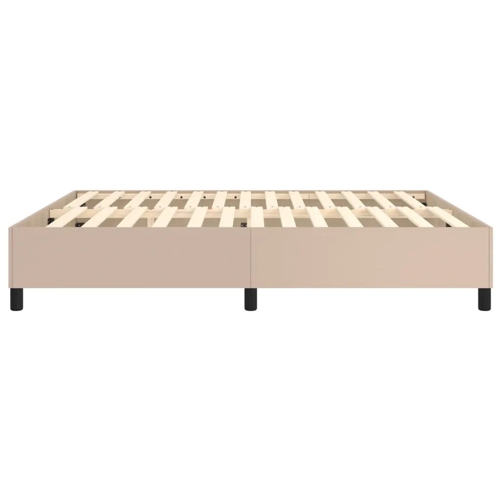 Struttura Letto a Rete a Molle Cappuccino 180x200 cm in Similpelle 3121064