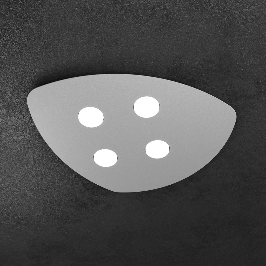 SHAPE APPLIQUE-PLAFONIERA 4 LUCI GRIGIO 1143-4-GR