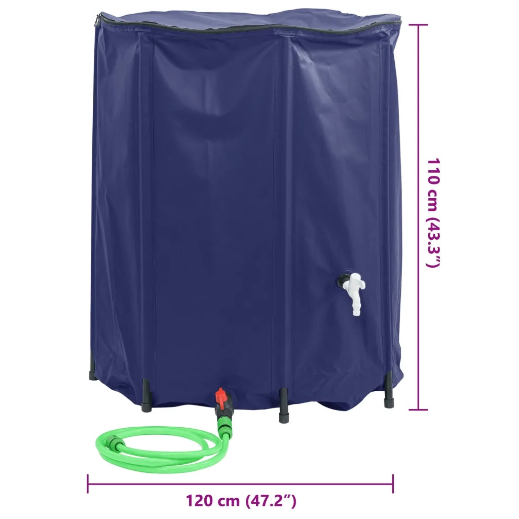 Serbatoio Acqua con Rubinetto Pieghevole 1250 L in PVC CFW1751944