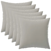Federa 6 pcs HEERLEN Grigio 40 x 40 cm Poliestere 908570