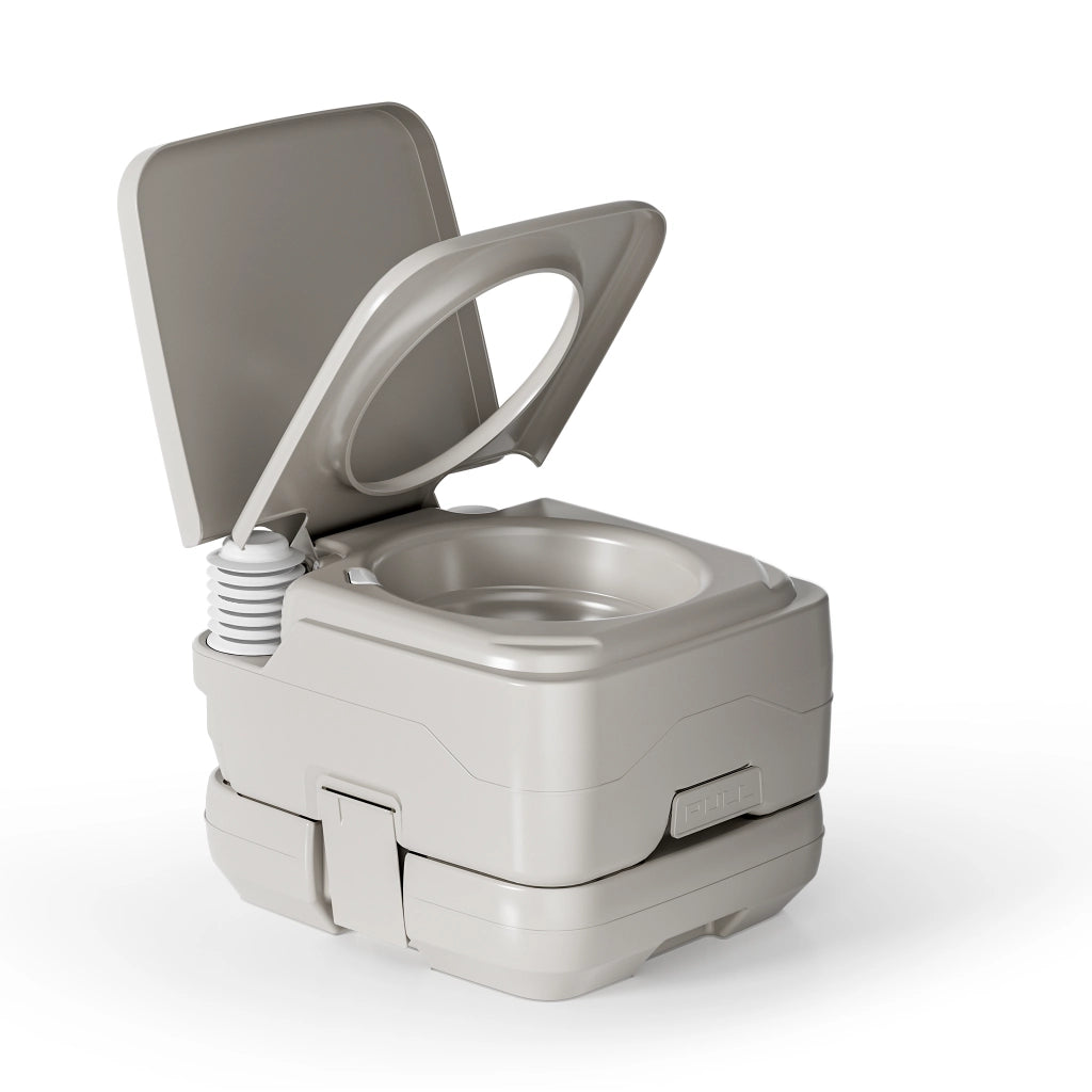 Wc portatile 10 l, wc da campeggio portatile con pompa manuale, bagno chimico per camper facile da pulire