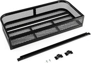 Cestino Portaoggetti Anteriore per ATV, Cestino Portapacchi Anteriore Resistente con Telaio in Metallo a Maglie, Cestino Portaoggetti per Accessori per ATV/UTV, 92 x 44 x 16,5 cm