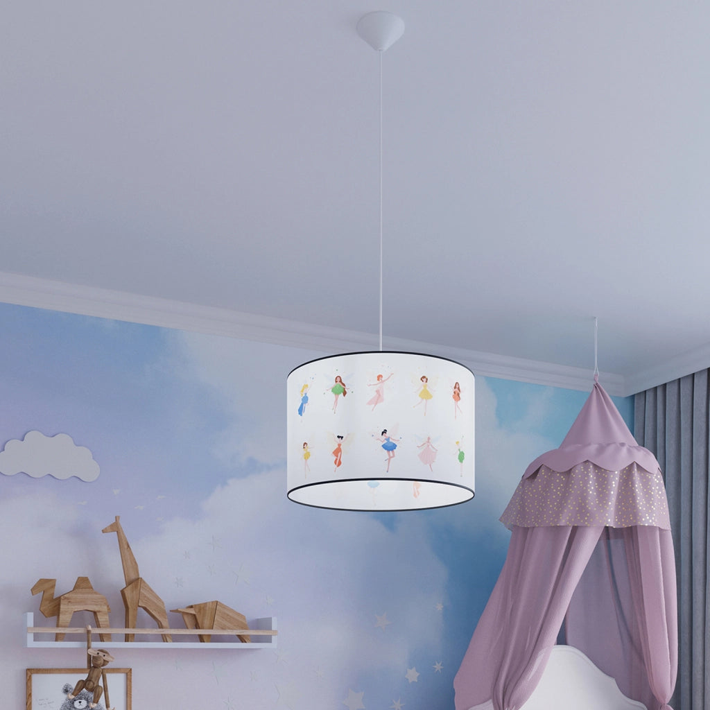 Lampada sospensione rotonda bambini Fate Ø30 E27 15W Pure Lume