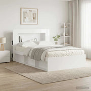 Testata del letto Bianco Lucido Legno ingegnerizzato 8001268