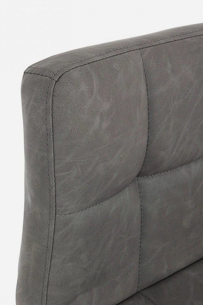 Set 2 Sgabelli Bar 42x51x92/113h cm Greyson Grigio Scuro Vintage