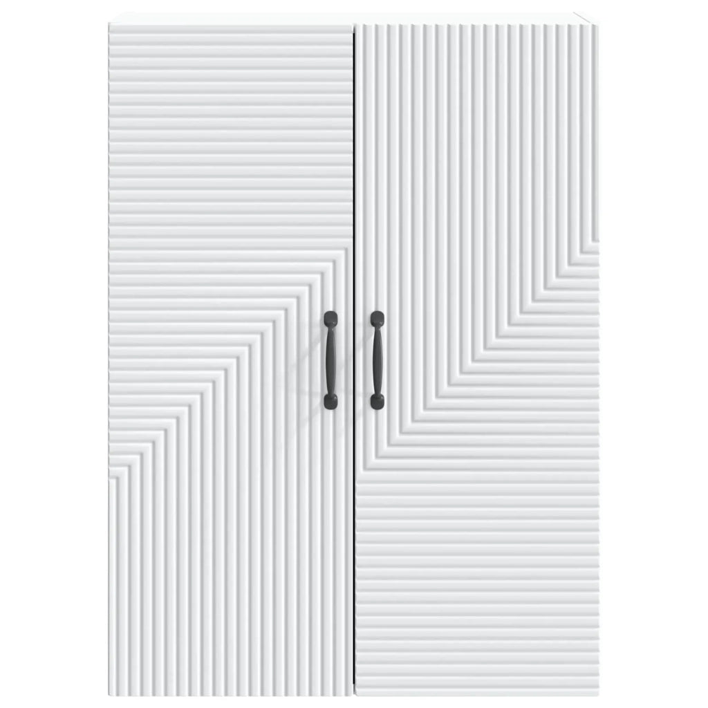 Mobiletto a muro Bianco 66 x 34,5 x 90 cm Legno ingegnerizzato 898565