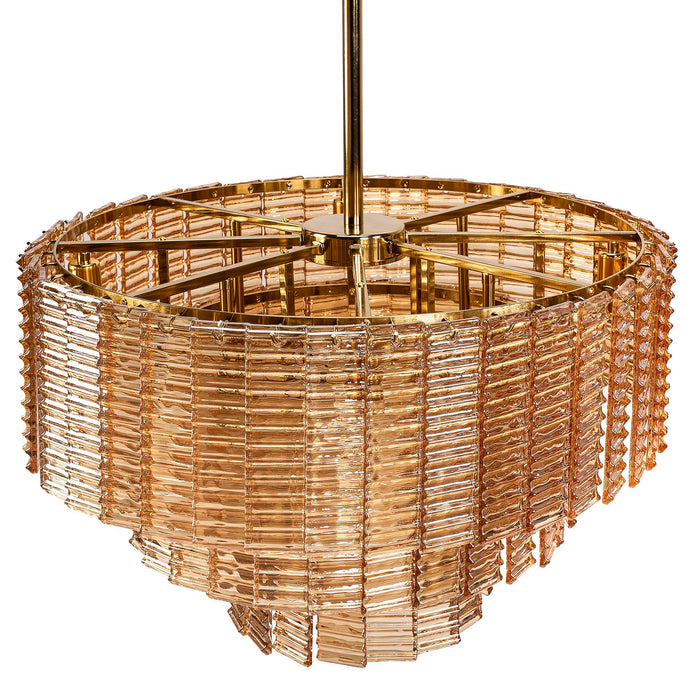 Lampadario A Sospensione Da Soffitto APP1677-8CP Marrone