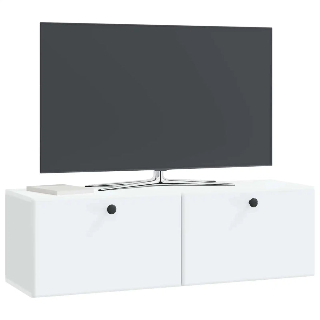 Mobile Porta TV da Muro 98 x 31 x 30 cm Bianco 899235