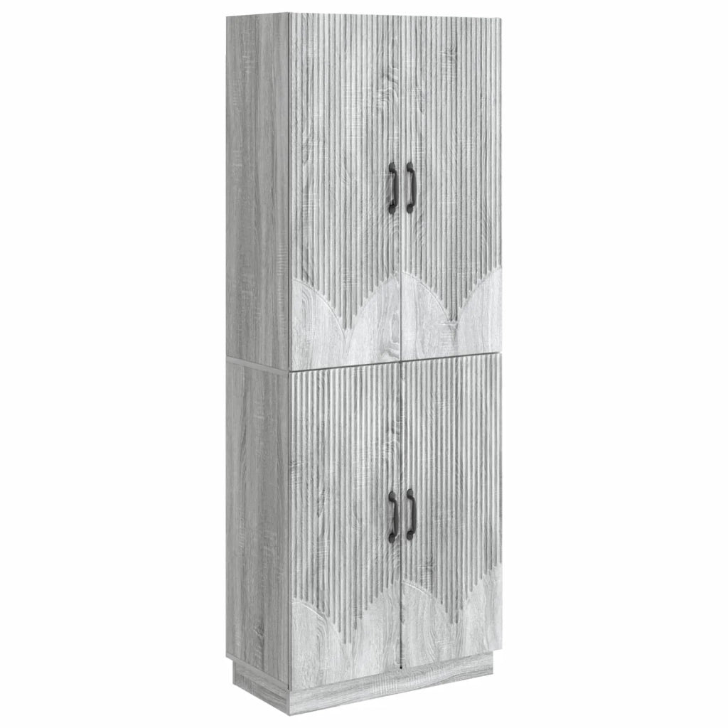 Set di armadi 2 pcs Sonoma grigio Legno ingegnerizzato