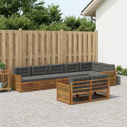 Set di divani da esterno 8 pz Naturale e Antracite 3383510