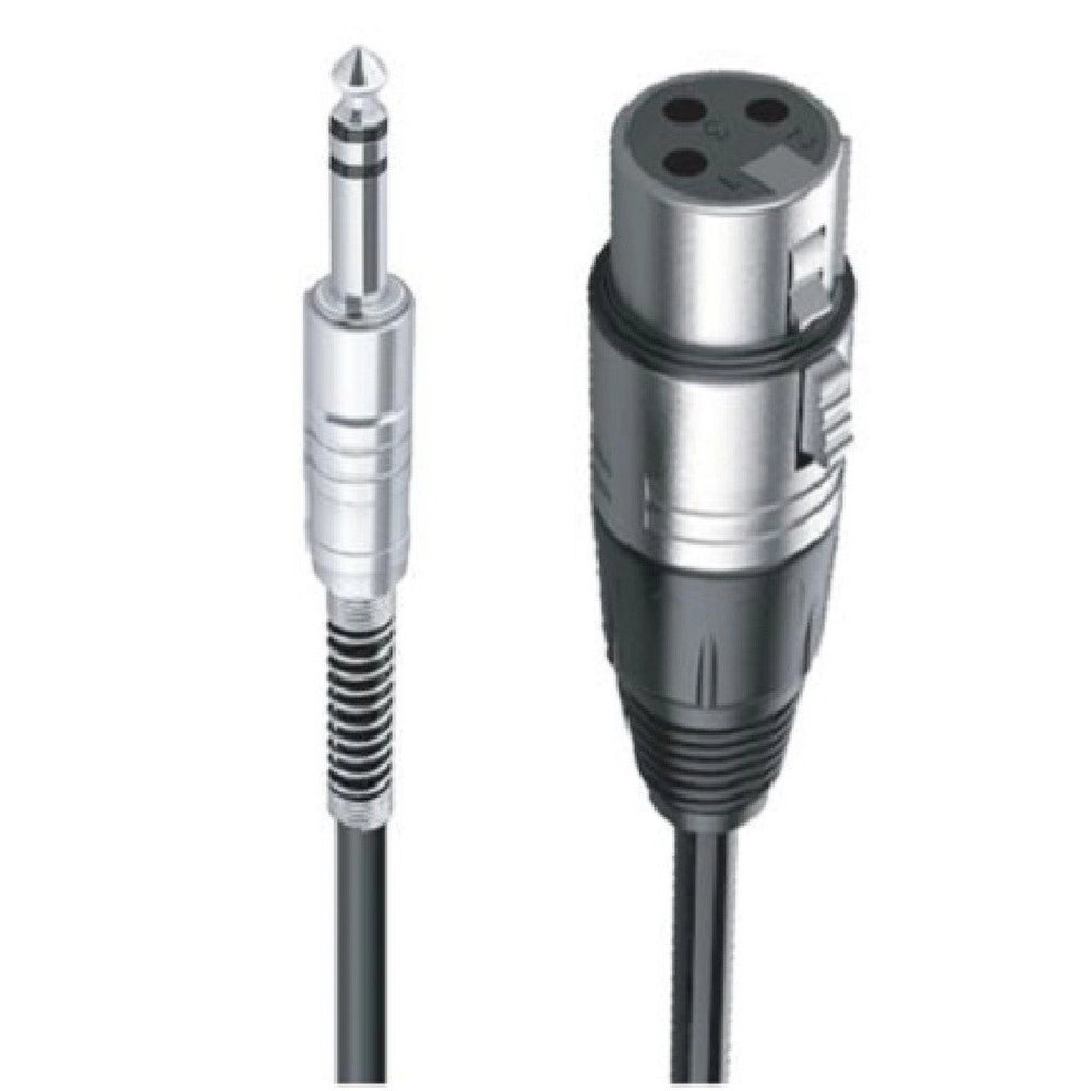 Trade Shop - Cavo Jack 6.5mm A Xlr Femmina Audio Prolunga Per Microfono Da 10 Metri Jxlr-08 -
